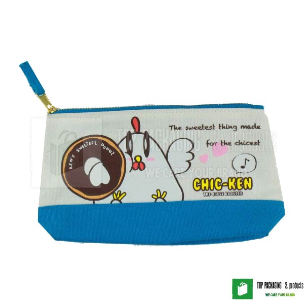 Canvas Cosmetic Bag Pencil Case