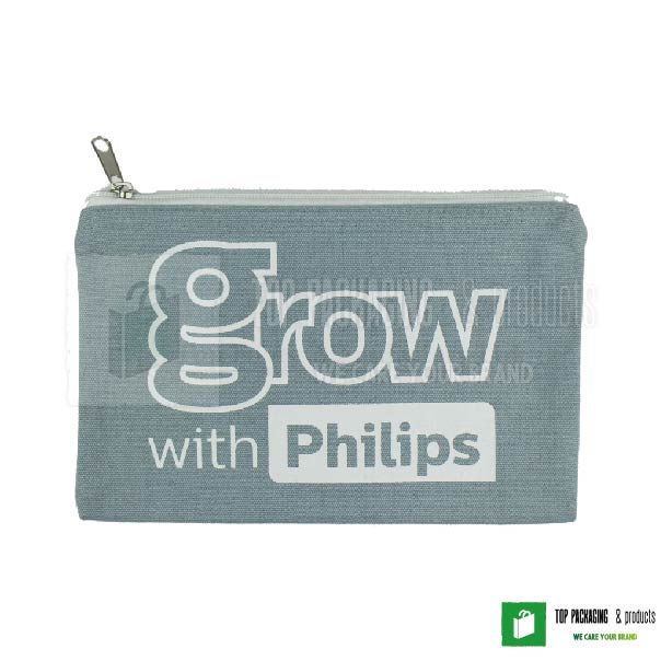 Canvas Cosmetic Bag Pencil Case